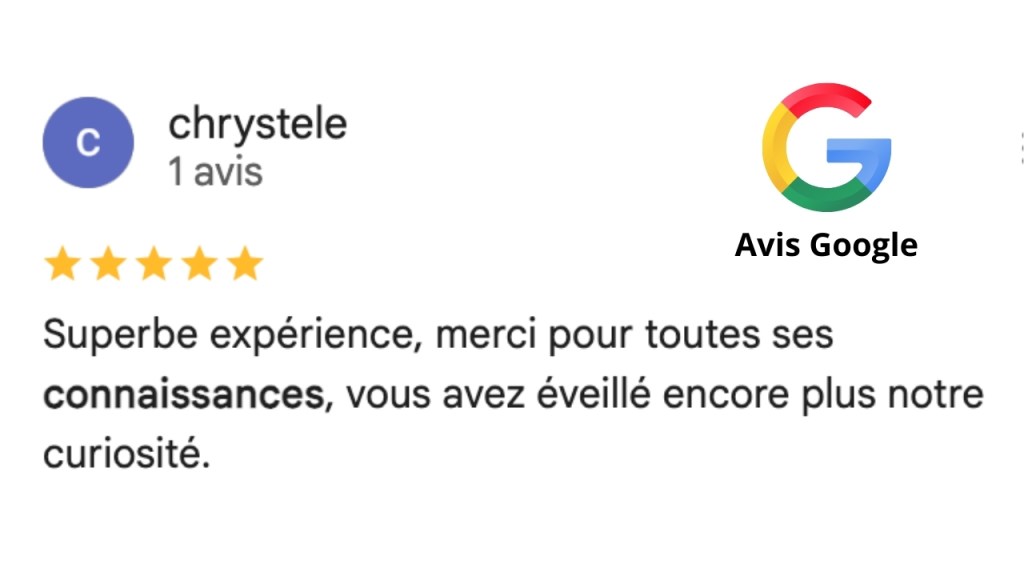 Superbe expérience, merci pour toutes ses connaissances, vous avez éveillé encore plus notre curiosité.